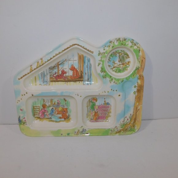 Classic Winnie the Pooh House Child Toddler Divided Plate Kibouki - Picture 8 of 8